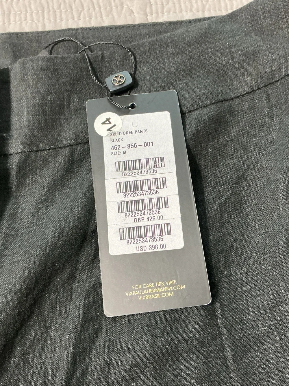VIX Paula Hermanny Solid Bree High Waist Pants M - Picture 3 of 10